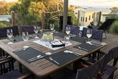 Image de Beachhouse relaxant avec une vue imprenable sur la mer