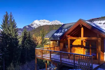 Image de Lumineux chalet à 150 m du téléski - Terrasses 30 /10 m2