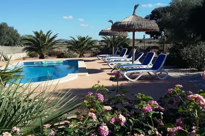 Image de Ses Salines: Appartement Rural Majorque Finca Avec Piscine Et A 5 Minutes De La Plage Trenc. Ses Salines.