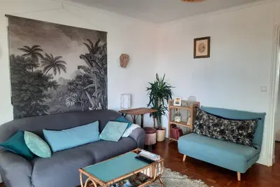 Biarritz bright apartment 70m2 beach shops on foot - linen included Wifi