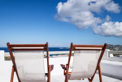 Image de Villa Anemos Ii - Villa avec vue sur la mer et le coucher du soleil, à 300m de la plage de Parasporos.