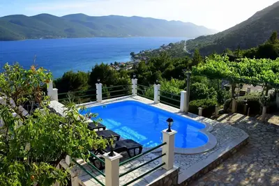 Image de Maison de vacances privée avec Wifi, climatisation, piscine privée, Tv, terrasse, animaux admis