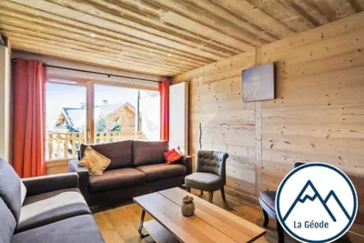 Image de Alpe d'Huez centre, La Géode, prox pistes de ski, appt, 4 ch, dans maison