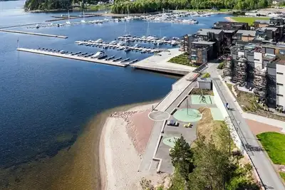 Image de Penthouse de luxe avec vue magnifique sur la baie par l'Oslofjord