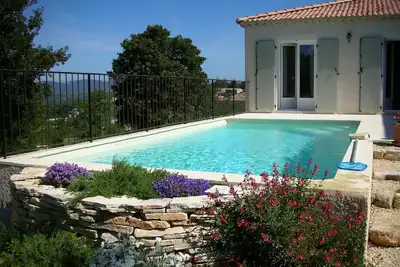Image de Maison neuve climatisée, piscine, Wifi, vue exceptionnelle sur les Cévennes.