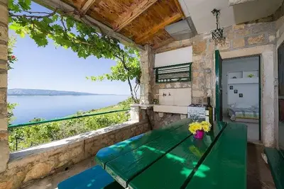 Image de Maison de vacances dans Murvica avec vue mer, terrasse, Climatisation, Wifi (146-1)