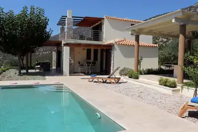 Bel emplacement, vue sur la mer, piscine, wifi | Maison de vacances Argolide, Péloponnèse
