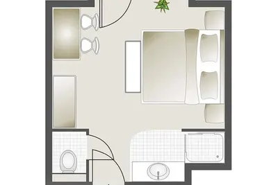 Image de Chambre double avec douche, Wc avec balcon - 1. Zirben-Pension Lüftenegger