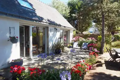 Image de Quiberon Port-Haligen Maison indé cosy. 2 ch+mezz, jardin fleuri, 400m plage, 2 park
