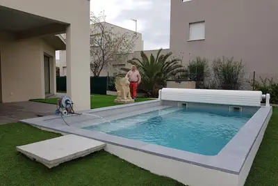 Image de la \"Mazal\" Villa Spacieuse 180M²avec Piscine chauffée, et à 100m de la Plage