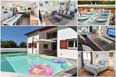 Image de Maison climatisée 12 personnes avec piscine sur Saint Jean De Luz