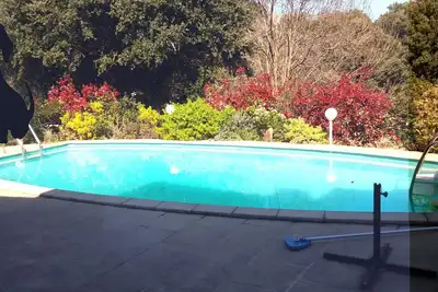 Image de gite cosy, vue piscine grand jardin calme, a 2ou4; mer a 30min, , balades, shopping