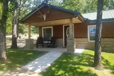 Image de Belle cabine avec vue sur le lac Tenkiller