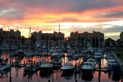 Vue magnifique sur le port et magnifiques couchers de soleil! Regardez les lamantins jouer!