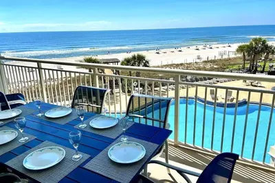 Image de 5 / 5-8 Special! Seulement $ 159 / nt Gulf Front! 8 personnes! Superbe vue! Piscine chaufee! Jacuzzi!