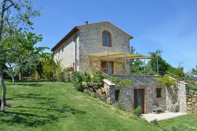 Image de Belle villa toscane privée et luxueuse près de Sienne/Vues panoramiques/Piscine