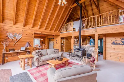 Image de Superbe cabine avec une vue imprenable et beaucoup de place pour toute la famille