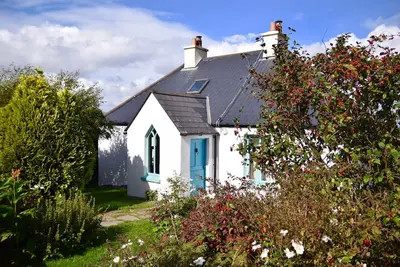 Image de Stone Cottage face à la mer de l'Ouest, des vues panoramiques sur la péninsule Iveragh