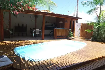 Image de Belle maison en bord de mer avec piscine et très belle aire de jeux de 3 chambres