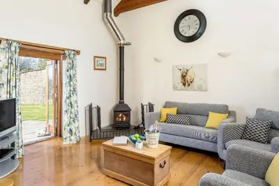 Image de Luxe 5 étoiles Grange avec de superbes vues rurales Nr Padstow dormir 2-4 personnes