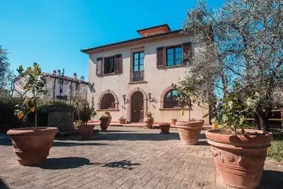 Image de Villa toscane romantique avec confort, 3 chambres doubles, air conditionné, wifi, piscine, mer, chasse