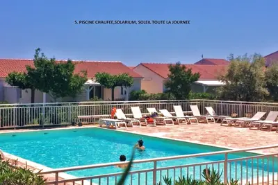 Image de Belle villa*** 3ch. -150m plage-clim-piscIne. chauffée-jardin privé à Prunete
