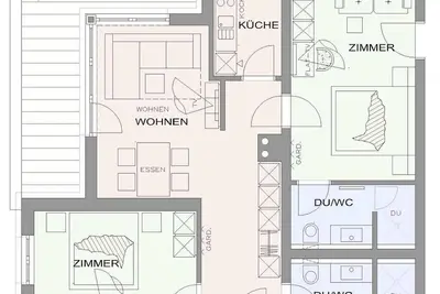 Image de Appartement / Salon 2 chambres / salle de bain, Wc - Schweizerhaus, Hotel-Gasthof
