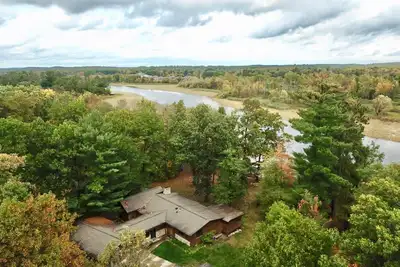 Image de Log Sided Cabin sur le fleuve Mississippi avec accès au lac Pokegama!