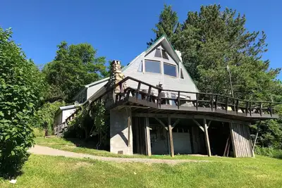 Image de Belle cabine sur la montagne mystique