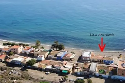 Image de Maison de pêcheur Sur la plage avec vue sur la mer. Découvrez Puntas, découvrez l'Espagne!