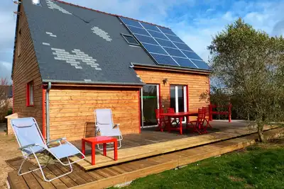 Image de Chaleureuse maison en bois proche des dunes pour votre escapade normande!