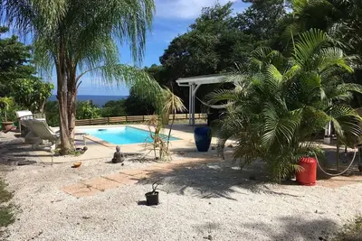 Image de Maison en bois type F3 avec piscine au sel
