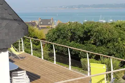 Image de Grande maison vue mer panoramique Perros-Guirec Ploumanach Cote de granite rose