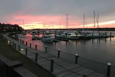 Image de Belle villa au bord de l’eau en eau profonde à la marina de Bohicket, île Seabrook, Caroline du Sud