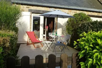Image de Maison au bord de l'eau, à la plage, Golfe du Morbihan, Larmor Baden.