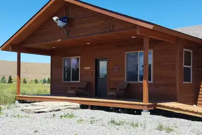 Image de Nouveau chalet sur la rivière Yellowstone avec étang, à cinq milles de Chico