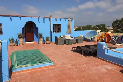 Maison d'aventure tranquille dans le Maroc rural authentique