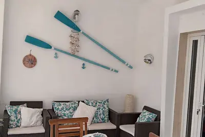 Image de plage dorée à 50 mètres de la maison