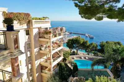 Image de Résidence Garden Plaza à Monaco avec splendide piscine vue mer et sécurité