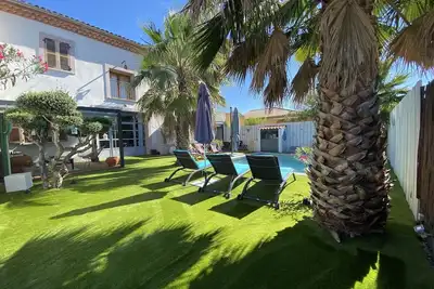 Image de Maison style loft avec piscine Ă 2km de la plage