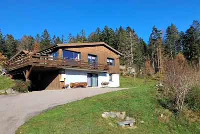 Image de chalet le panoramique véranda, terrasse, sauna, plein sud