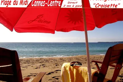 Image de Cannes Plage. Appart Up Vue Mer 36 m2. Top Design. Pr. Centre. Piscine, Garage,