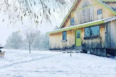 Image de Cozy Vt Post & Beam, près de Sugarbush et Mad River Glen!