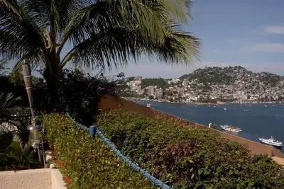 Image de Votre propre paradis Surplombant la baie d'Acapulco