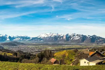 Image de Luxe avec une vue spectaculaire dans les Alpes