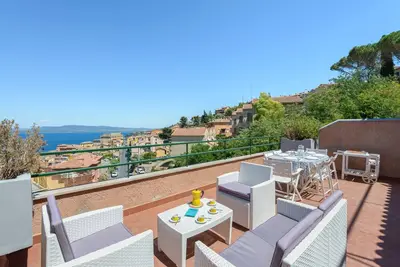Image de Argentario - Grande terrasse avec vue sur la mer