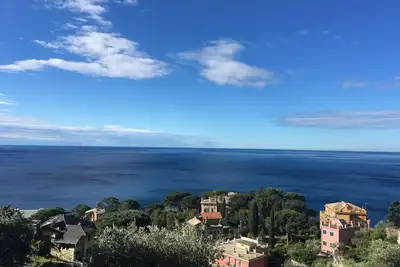 Image de Bogliasco: Appartement avec magnifique vue sur la mer, entouré de verdure