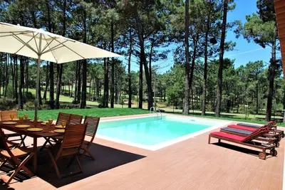 Image de Villa avec 2 maisons T3 et T1 entièrement indépendantes, piscine, plages fantastiques