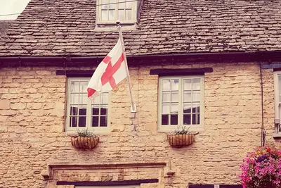 Image de Cottage Tudor dans la belle ville de Fairford Gloucestershire dans les Cotswolds