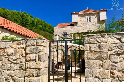 Image de Château du 17ème siècle sur l'île de la Dalmatie